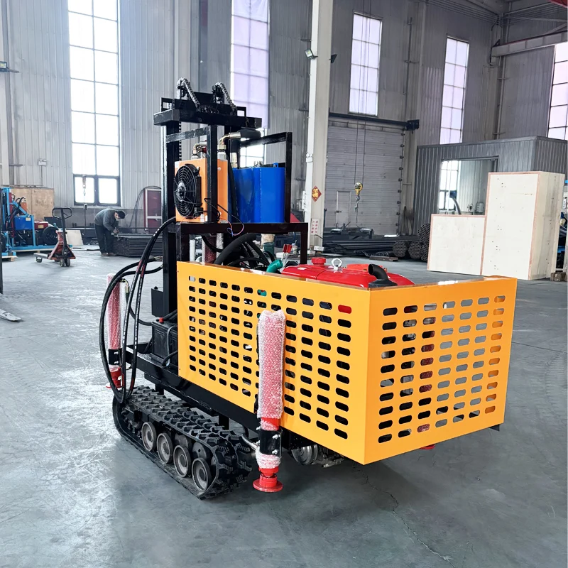 Customized Portable Hydraulic Water Well Drilling Rig 22HP Diesel Engine 180m Borehole Drilling Machine
