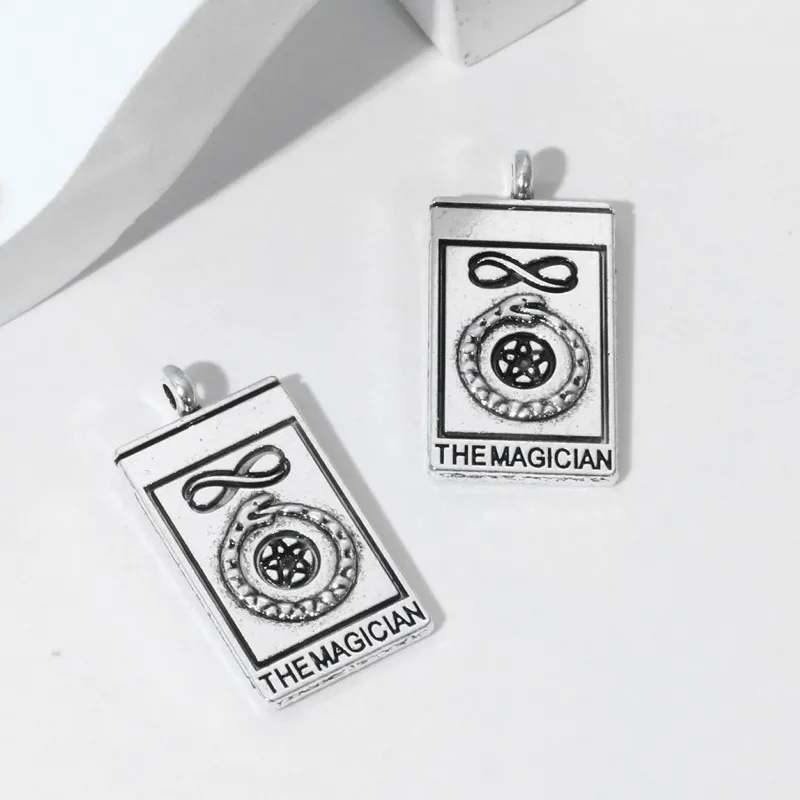 10pcs New Alloy Tarot Card Charms Lucky Symble Religious Fashion Pendants For Making DIY Findings Handmade Jewelry Accessories