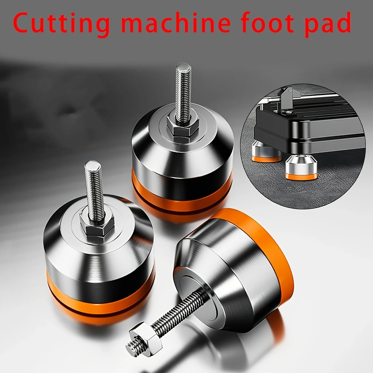 [4pcs Heavy-Duty Leveling Feet] 4pcs Heavy-Duty Adjustable Leveling Feet | M6 Threaded Non-Slip Silent Stainless Steel Base Pads
