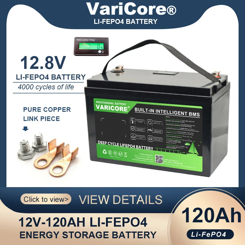 Batería LiFePO4 de 12V, 310Ah, 280Ah, 200AH, 180Ah, 12,8 V, 4s, litio, 8000 ciclos para campistas, carrito de Golf, todoterreno, viento Solar, libre de impuestos