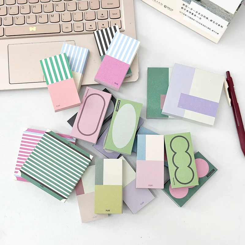 100Pcs Cute Retro Memo Pad Decor Scrapbooking DIY Daily Weekly Planner Office Message Notes Paper To Do List Notepad Stationery