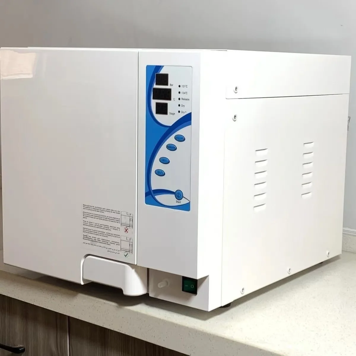 Portable 23L advanced dental autoclave for medical surgical instruments and ophthalmic equipment