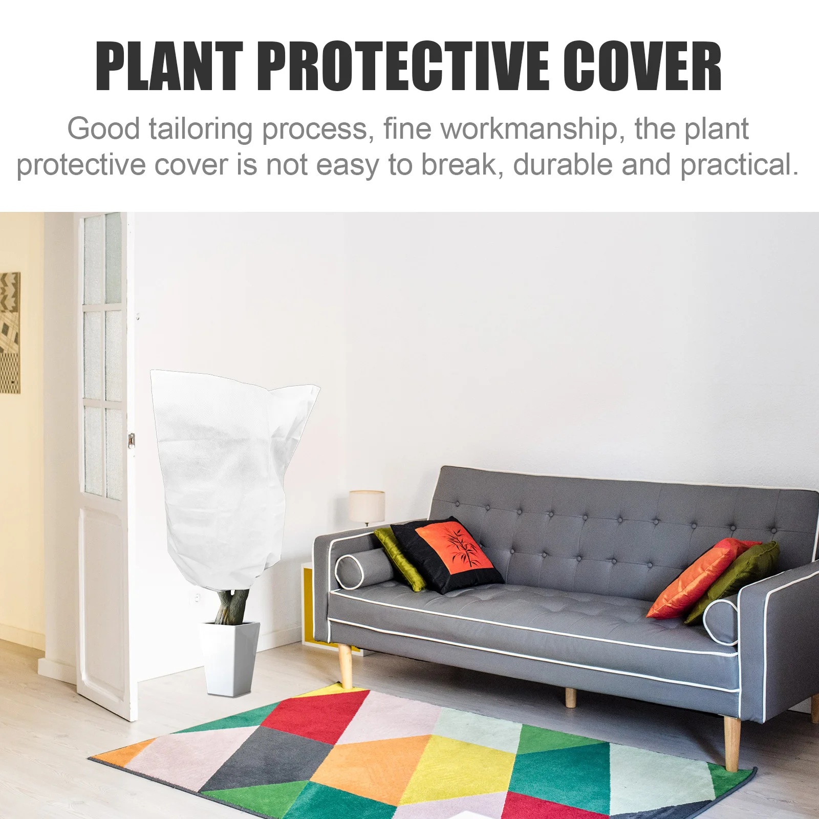 

Нетканые сумки для накидок для растений, дышащий чехол на шнурке для растений, защита от холода и замораживания деревьев, садовые принадлежности