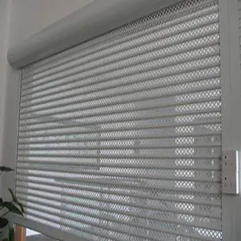 Modern stainless steel rolling shutter door anti-theft piercing design external airflow manual automatic option Chinese style