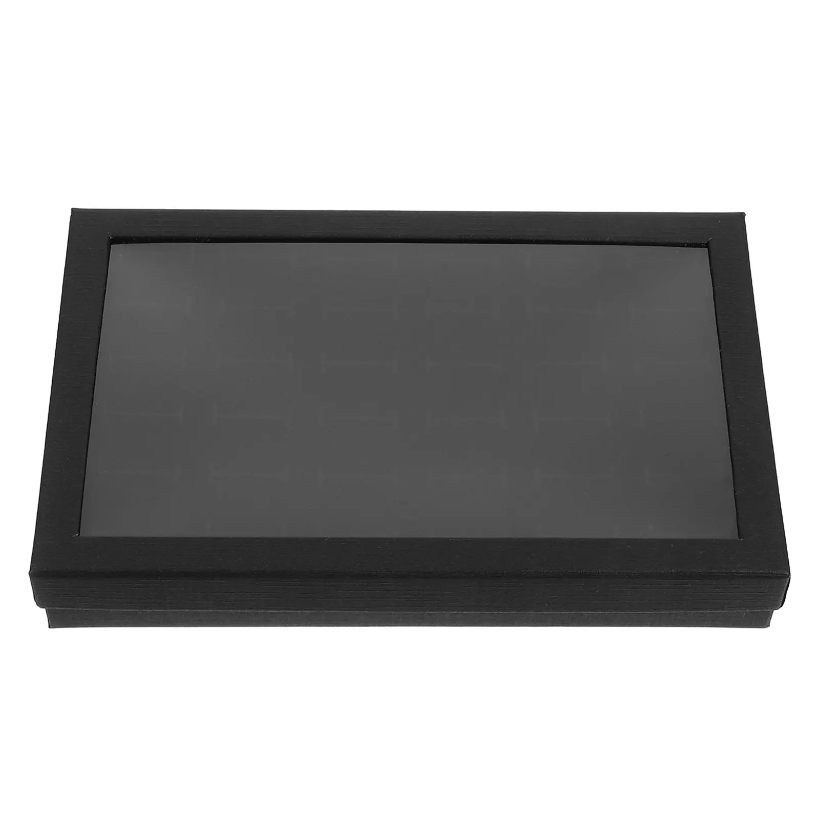 Ring Box Clear PVC Cover Jewelry Organizer for Rings Stud Earrings Travel Display Personal Collection Storage Case