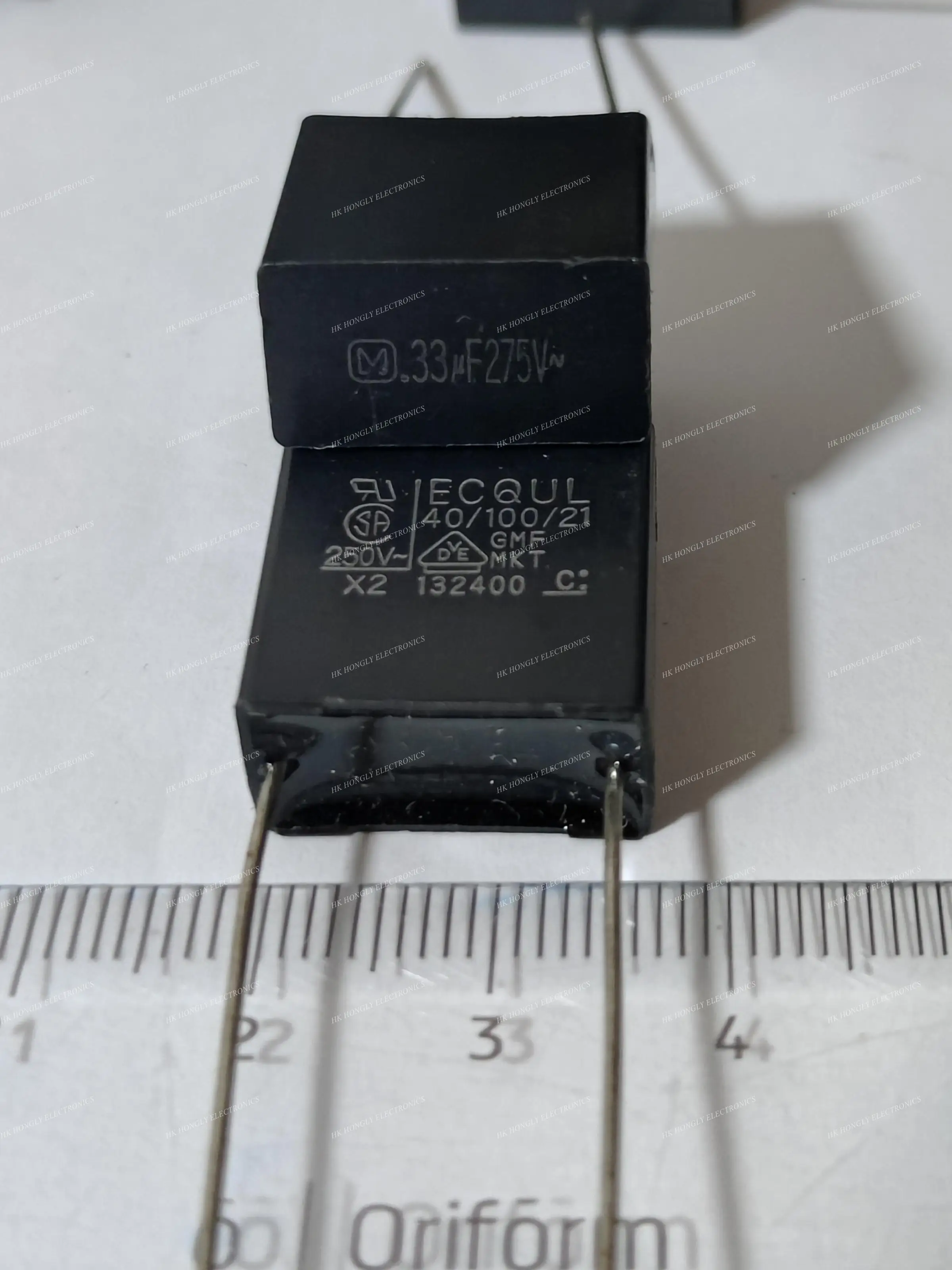 10PCS ECQUL 250V MKT X2 275V 0.1UF 0.15UF 0.22UF 0.33UF 100NF 150NF 220NF 330NF 104M 154K 224K 334M P=15mm Film Capacitor