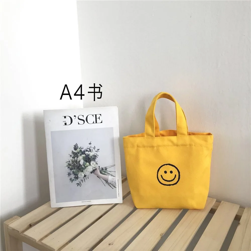 Tote Lunch Shopper Eco Bag Organizer Pouch Canvas Summer Reusable Shopping Bag Women\'s Necessaire Cute Kawaii Lunch for Women