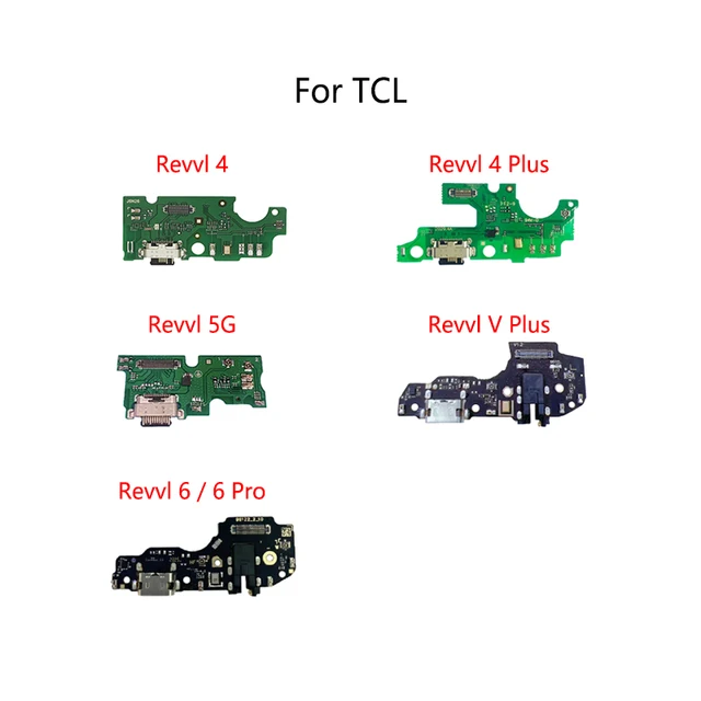 USB Port ładowania gniazdo złącze portu Flex Cable dla TCL Revvl 4 5007Z 5007W Plus 5062 5G T790W/Z 6 Pro płytka ładująca moduł