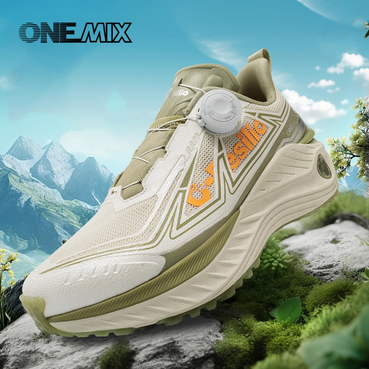 ONEMIX Outdoor Running Sneakers Men Elastic Trail Shoes Lightweight Breathable Women Sneakers Couple Casual waterproff Shoes view 2