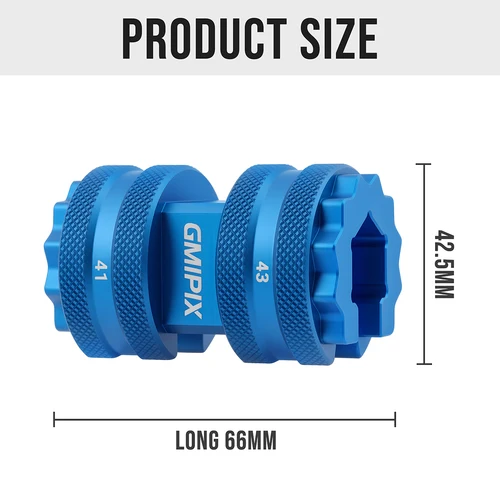 Imagen 2 del producto GMIPIX-llave de extracción de guía de varilla de horquilla, herramienta para motocicleta, 41mm/43mm, BPF, removedor de tubo interior de horquilla