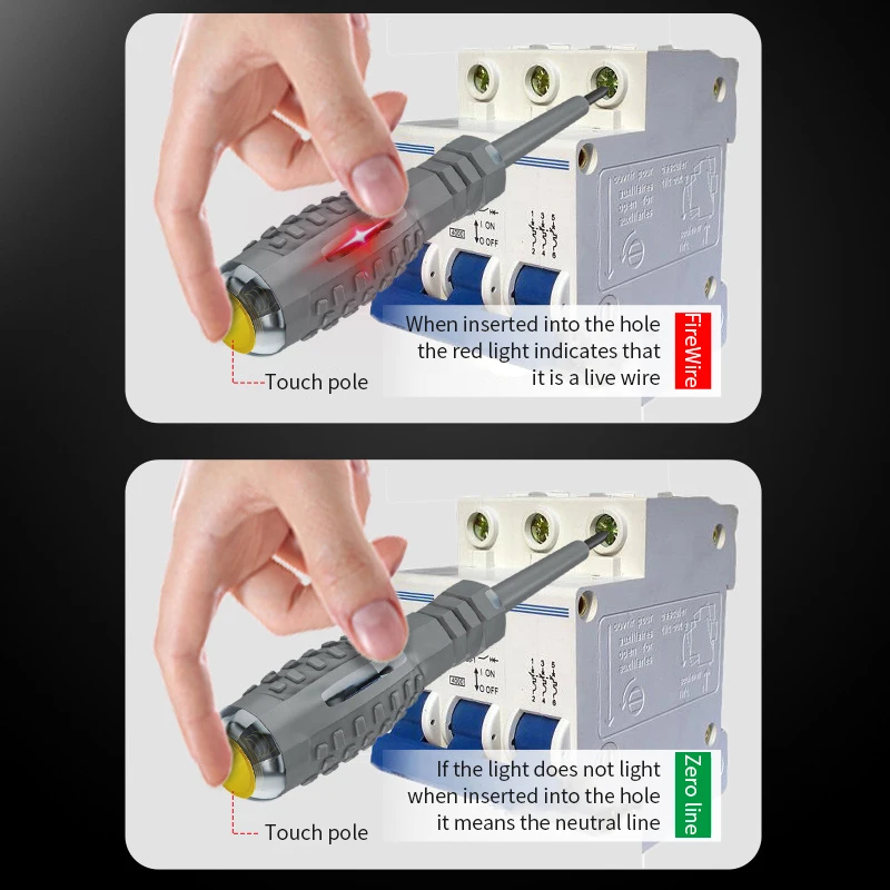 Digital Voltage Tester Pen AC Non-contact Induction Test Pencil Voltmeter Power Detector Electrical Screwdriver Indicator