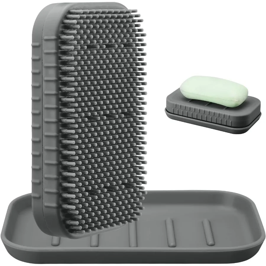 

Набор силиконовых кистей-держателя для мыла 2 в 1 со встроенным отделением для хранения мыла Iludes a герметичный лоток для мыла + кисть Ureakable NoiseFree S