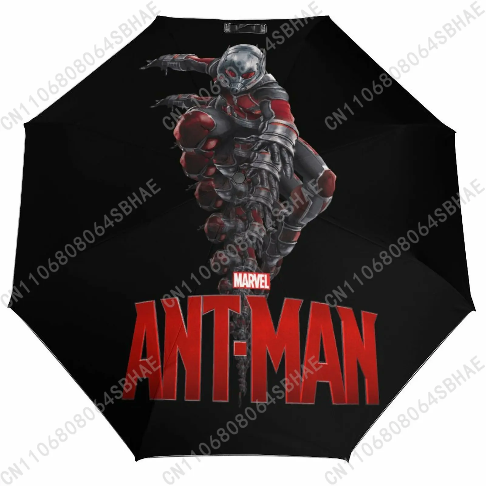 

Marvel Ant Man Automatic Foldable Umbrella One Button Umbrella with Black Coating Umbrella with Matching Pouch Cosplay