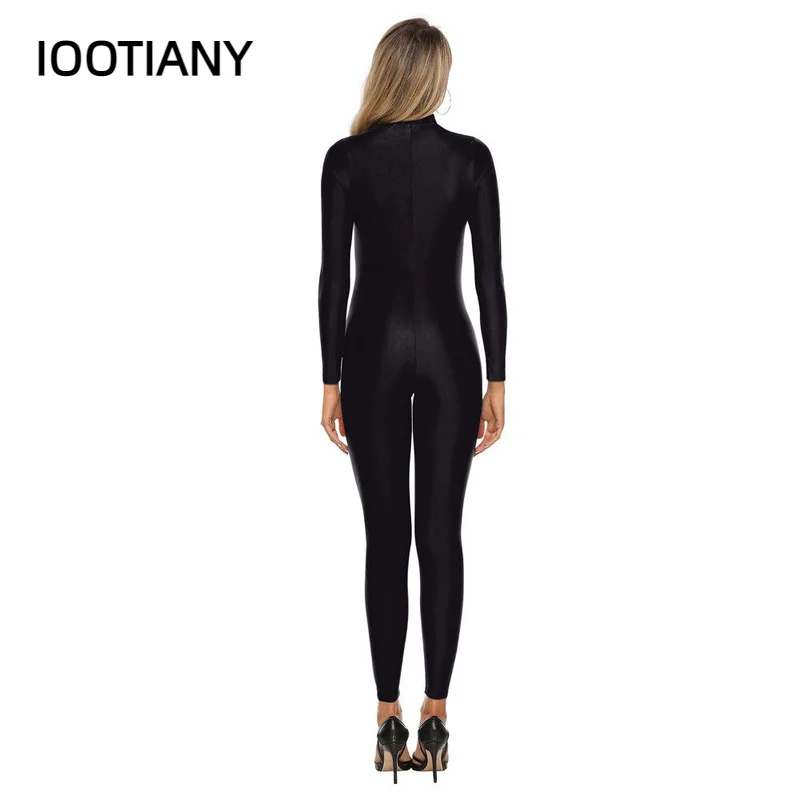 IOOTIANY Colored Drawing Body Skeleton 3D Print Sexy Bodysuits Cosplay Jumpsuit Adults Onesie Carnival Long Sleeve Rave Outfits