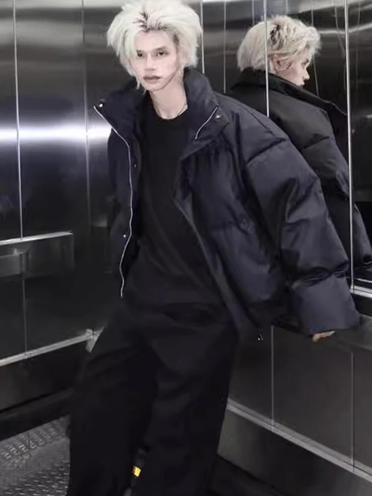 

Мужская утепленная зимняя куртка Cleanfit из искусственной кожи и хлопка с воротником-стойкой, повседневная, теплая, модная, на молнии