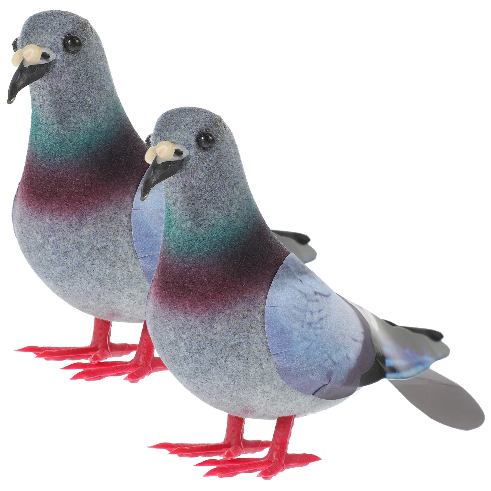 

2 Pcs Home Decoration Yard Lawn Ornaments Dove Figures Garden Statues Micro Landscape Foams Pigeons Houseplants Live Indoor