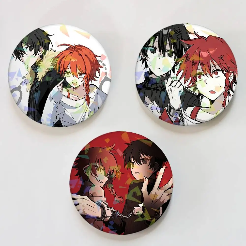 Cartoon Zeno Remake Round Badge Lapel Pins for Backpacks Briefcase Laser Brooch Clothes Gifts