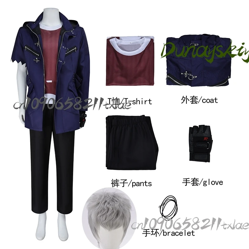 Nero Cosplay Costumes Wig Props Coat Pants High Quality Pvc Gloves Devil 5 Jirai Kei Gothic Punk Halloween Christmas Party Daily view 2