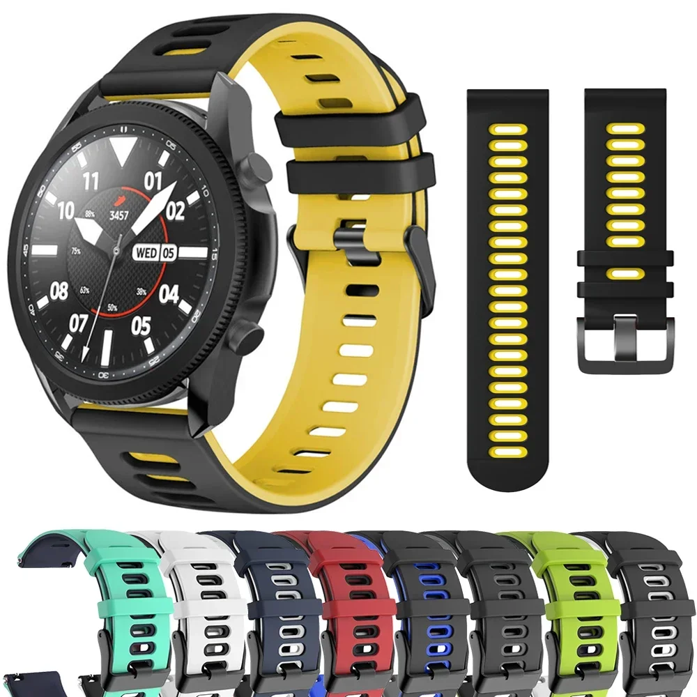 20mm 22mm Sport Strap For Samsung Galaxy Watch 7-FE-6-5-pro-4-Classic band 40mm 44mm silicone bracelet huawei watch GT 5/4/3/2