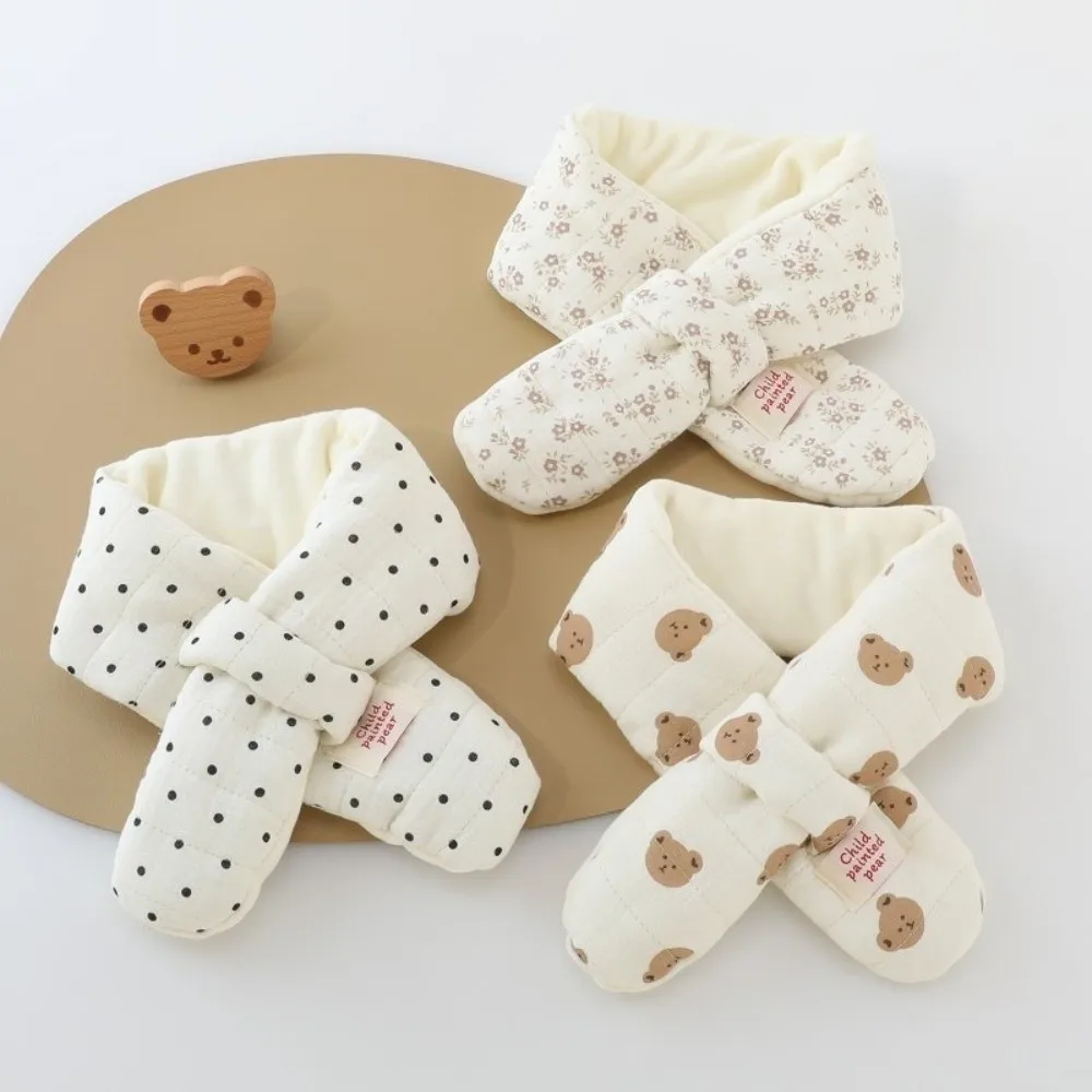 Thick Lining Infant Neck Warmer Windproof Design Soft Fabric Baby Scarf Winter Warm Toddler Neck Collar Cold Weather Wear