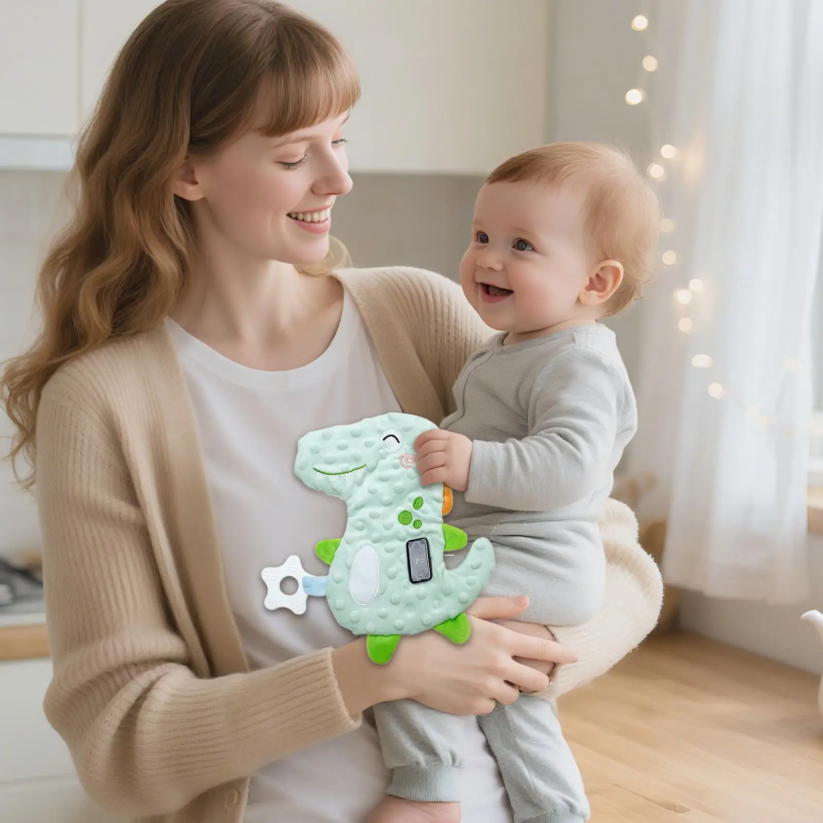 Chupete para bebé, chupete vibratorio para dormir con dibujos animados para niños pequeños, modos de vibración ajustables, muñeco de peluche para niñas pequeñas sensoriales