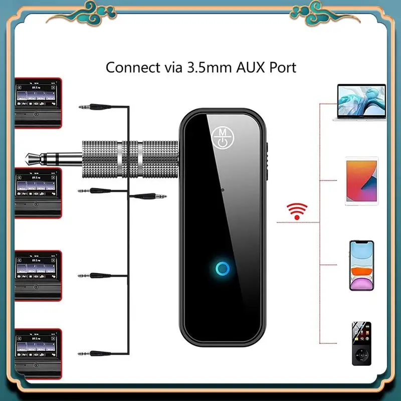 

Latest Car Mobile Phone Bluetooth Audio Adapter, Car Audio Bluetooth Converter, Two-In-One Bluetooth Adapter
