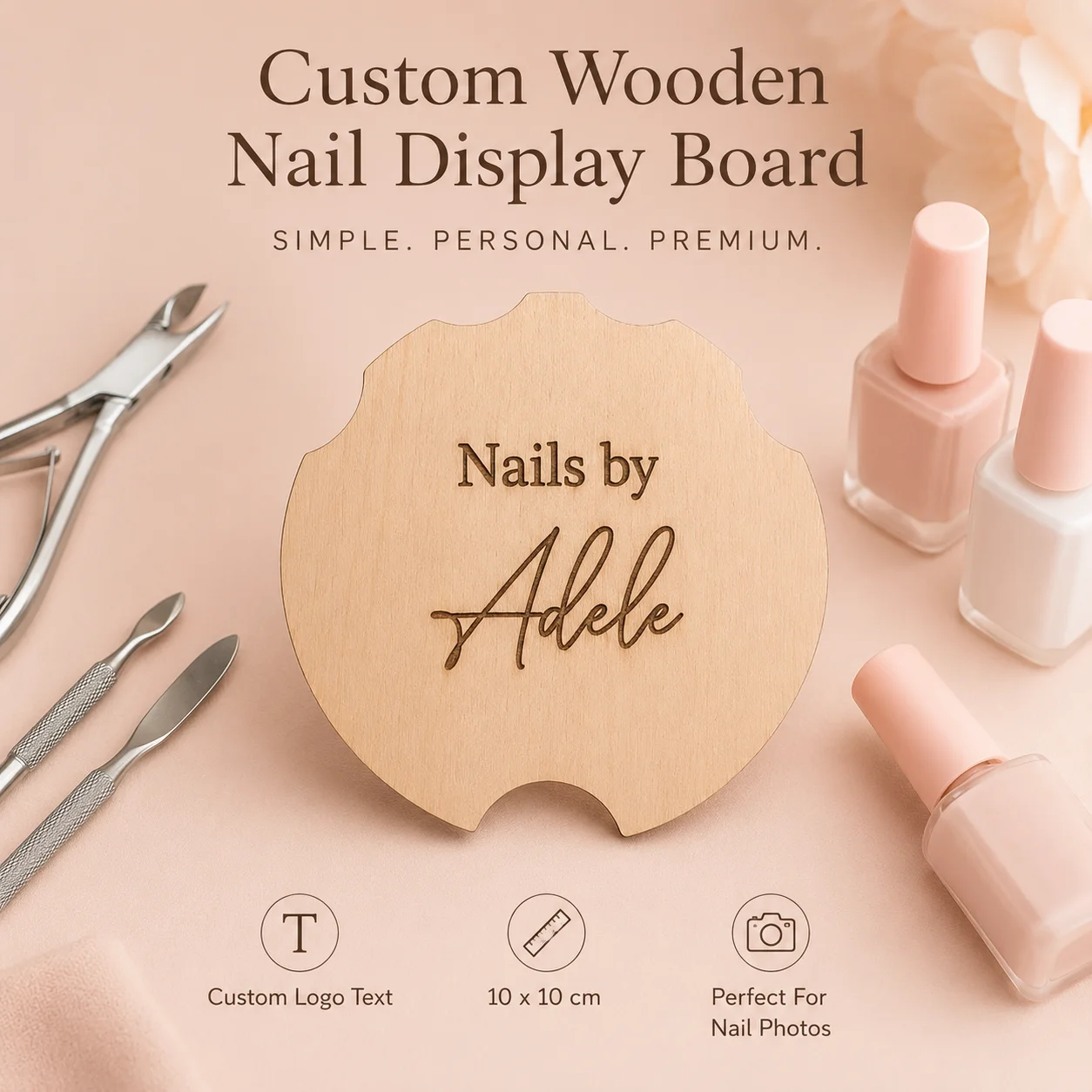Tech Accessories Photo - Personalizowana drewniana dyska z logo do