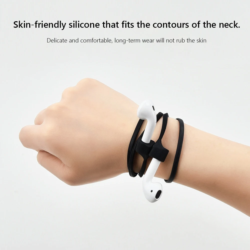 حزام سماعة الأذن ل AirPods 3 2 1 برو مكافحة خسر سيليكون حبل حامل كابل ل سماعة رأس بخاصية البلوتوث الرقبة الحبل سلسلة الملحقات