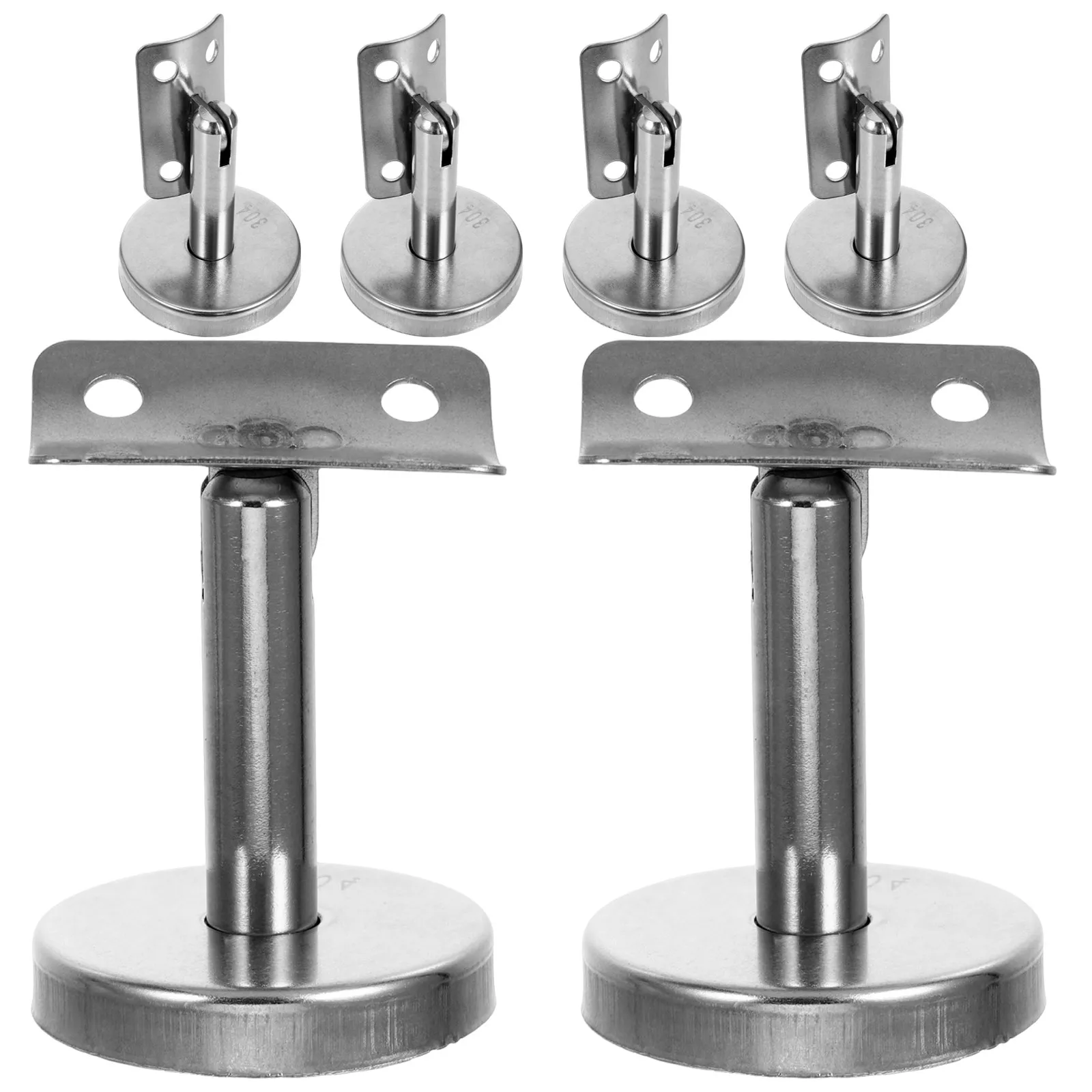 6Pcs Stainless Steel Stair Rail Support Wall Mounted Handrail Brackets for Property Maintenance Stair Banister Installation