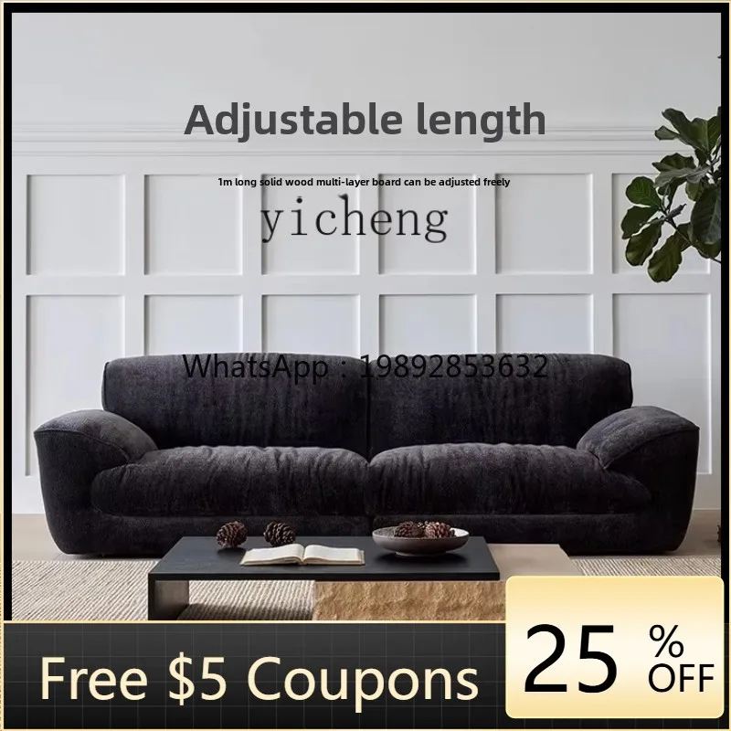 

AA Italian minimalist coffee table square furniture household retractable simple wabi sabi wind tea table