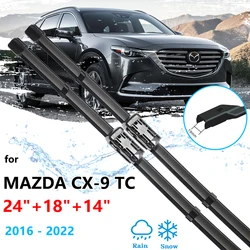 For Mazda CX-9 TC MK2 2016 2018 2019 2020 2021 2022 Front Rear Window Wiper Blade Set Windshield Windscreen Cleaning Accessories