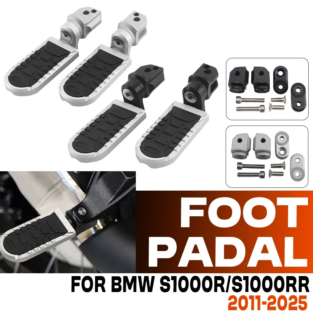 

Motorcycle Accessories Rear Footpegs For BMW S1000R S 1000 R S 1000RR S 1000RR Passenger Extend Lowering Foot Peg Rest Footboard