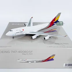 Diecast Scale 1/400 Asiana Airlines B747-400F Freighter HL7620 Alloy Aircraft Model Collection Display Decoration