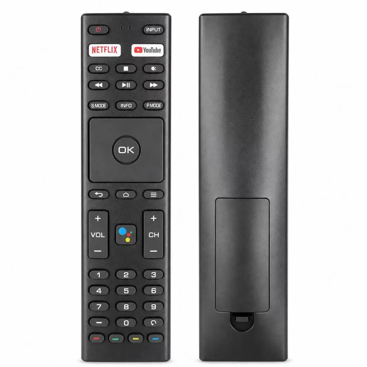 Universal Non-Voice TV Remote Compatible with JVC RM-C3363 Konka RM-C3329, Suitable for ANAM JVC Konka Smart Television Models