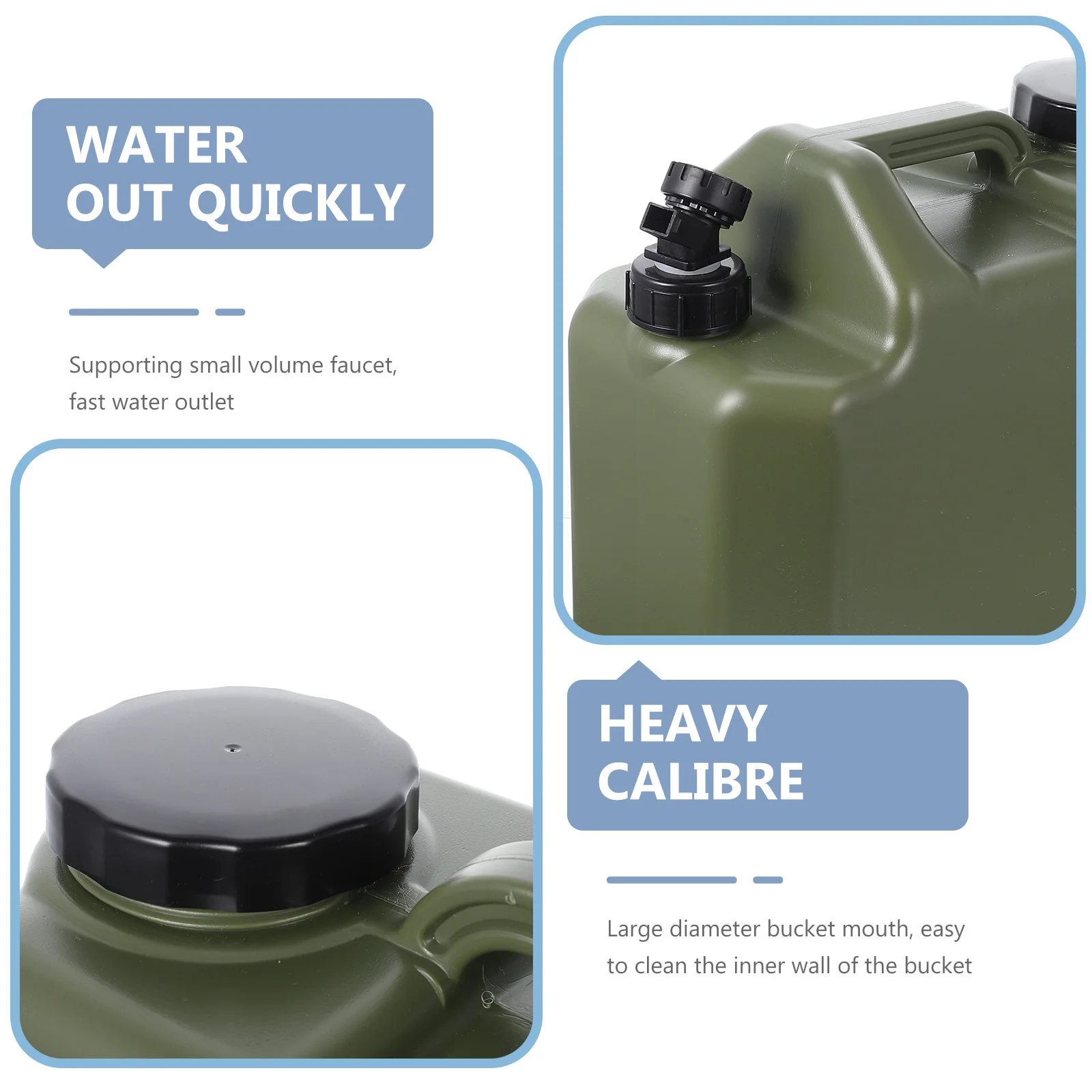 

Car Water Storage Bucket Self-driving Trip Case Portable Jugs for Camping Travel