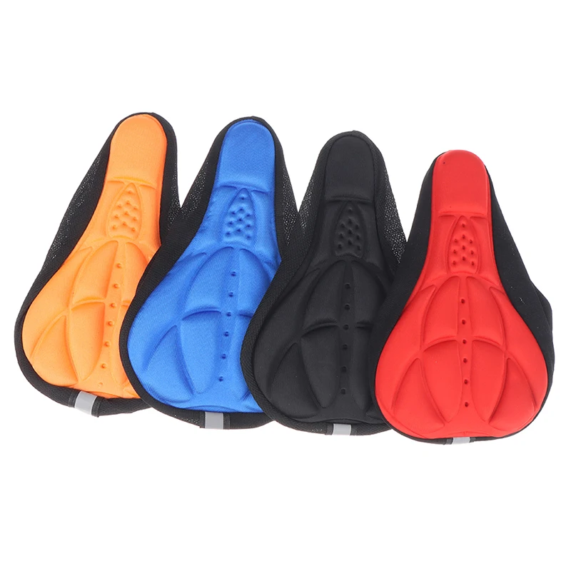 Soft 3D Padded Cycling Bicycle MTB Bike saddle Seat Cover Cushion Sponge Foam Comfortable saddles Mat Cushion Bicycle Accessory