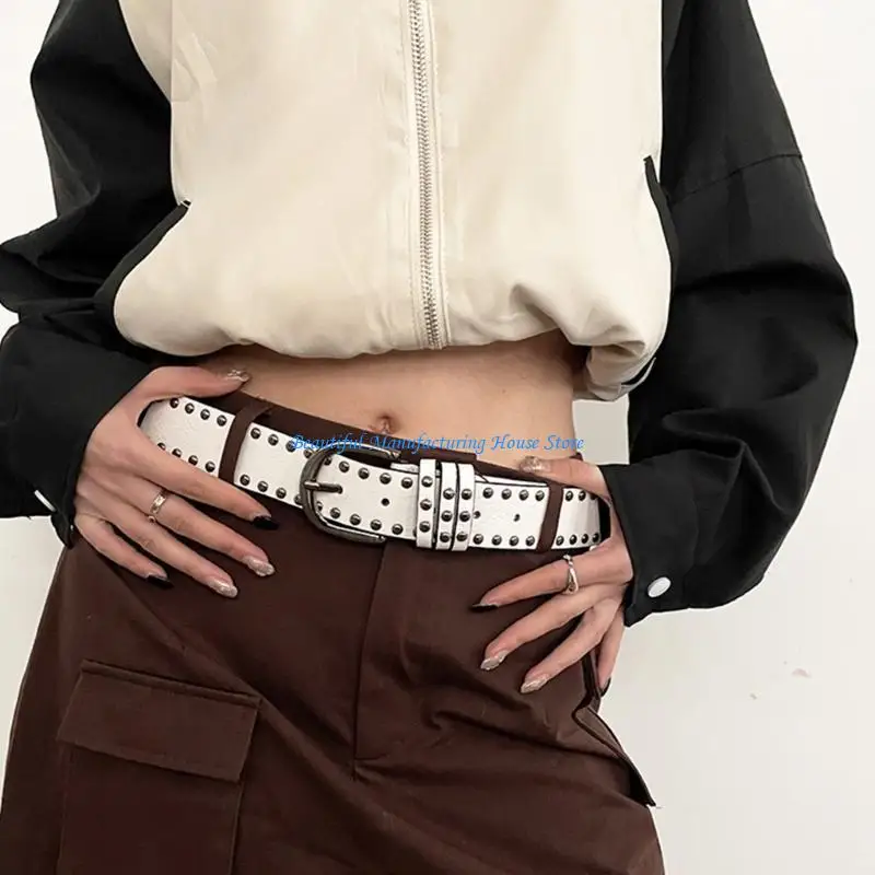 E56A PU Waist Belts with Adjustable Pin Buckle Thin Adjustable Waist Belt Universal Woman Dresses Skirt Coat Waistband