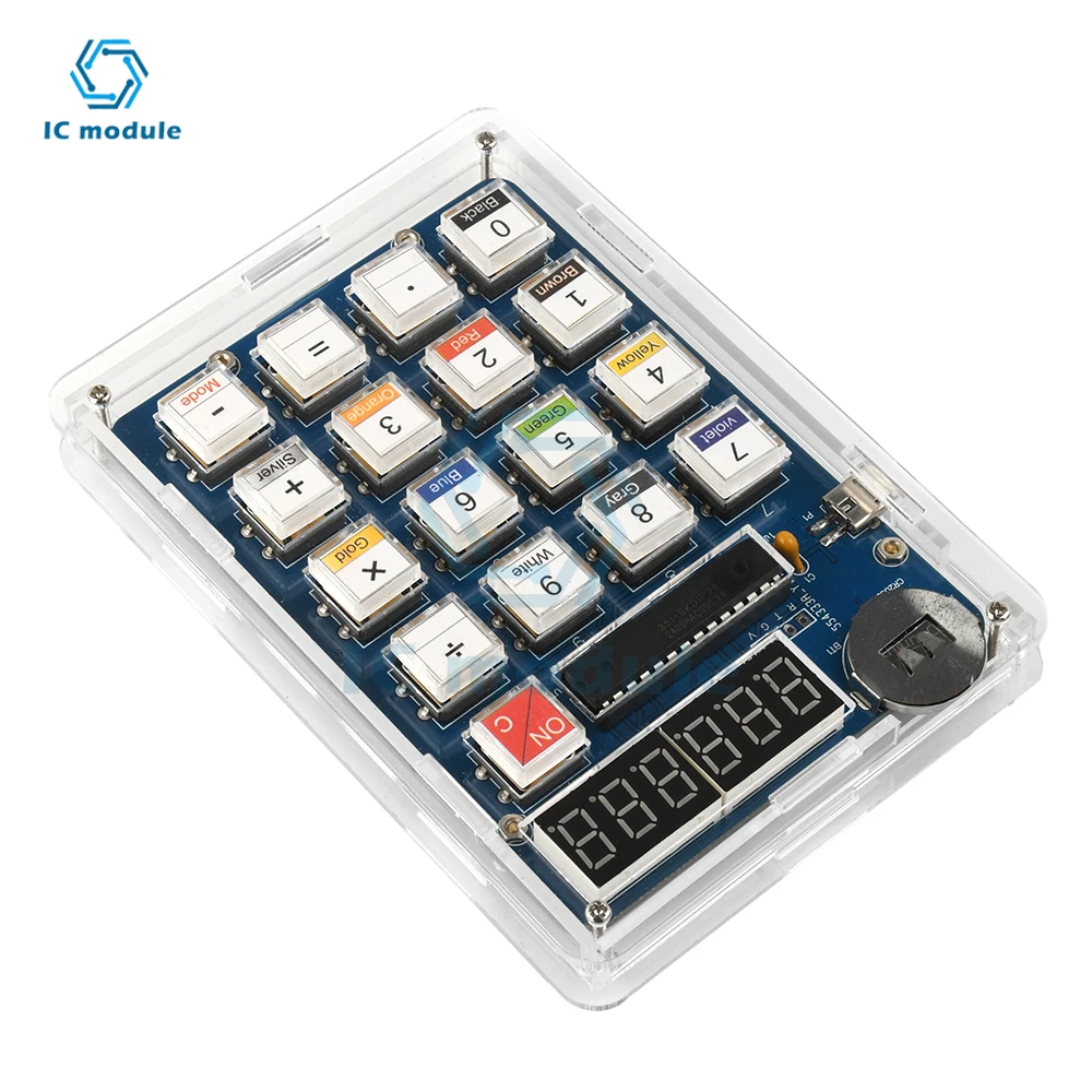 6-مجموعة آلة حاسبة أرقام لتقوم بها بنفسك مجموعة ممارسة اللحام MCU تجربة تدريب اللحام ممارسة لتقوم بها بنفسك مجموعة إلكترونيات مشروع اللحام #3