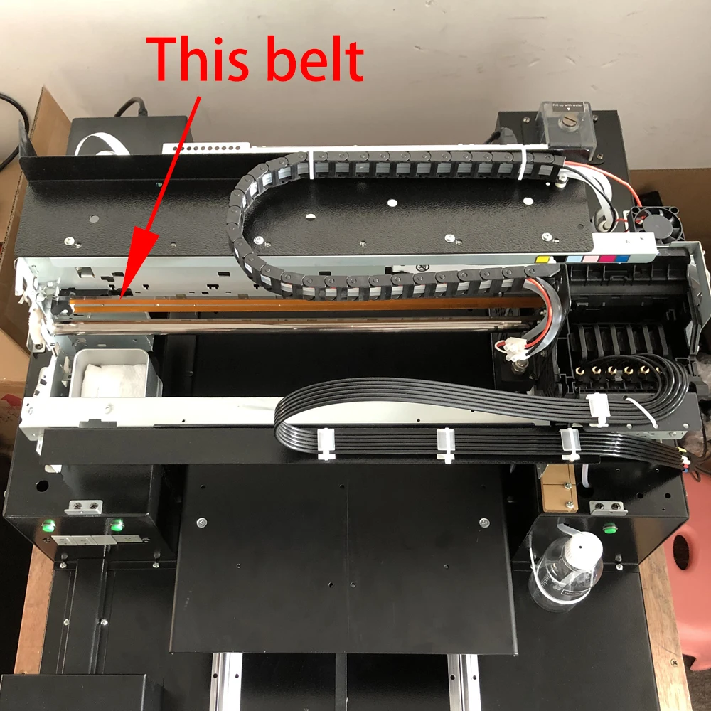 For Epson R1390 printer carriage unit CR belt, Compatible with L1800 R2000 P400 L1300 UV DTF DTG Printer Yellow timing belt