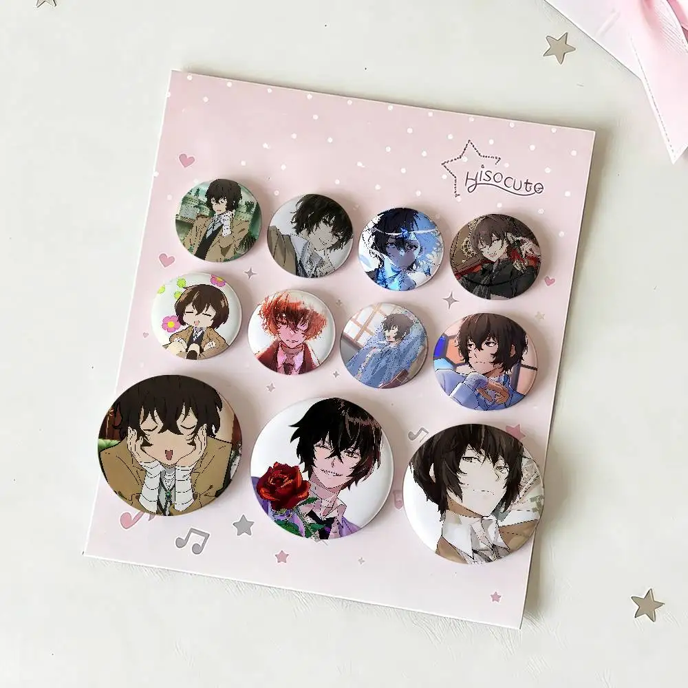 Osamu Dazais Badges Tinplate Soft Button Pin Brooch Metal Badge Custom Jewelry Accessories Hat Bag Lapel