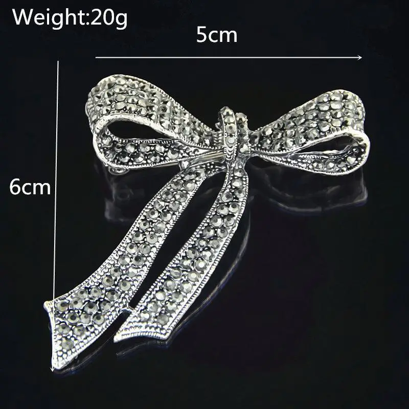 أنيق خمر حجر الراين اللؤلؤ القوس دبابيس الزينة. ملحق مرن لأي هدايا ملابس نسائية.