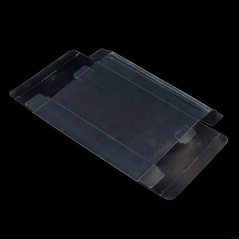 E1PF Clear PET Plastic Display Box Protector Case Sleeves Cover For SNES/N64 CIB Boxed Games Cartridge Box
