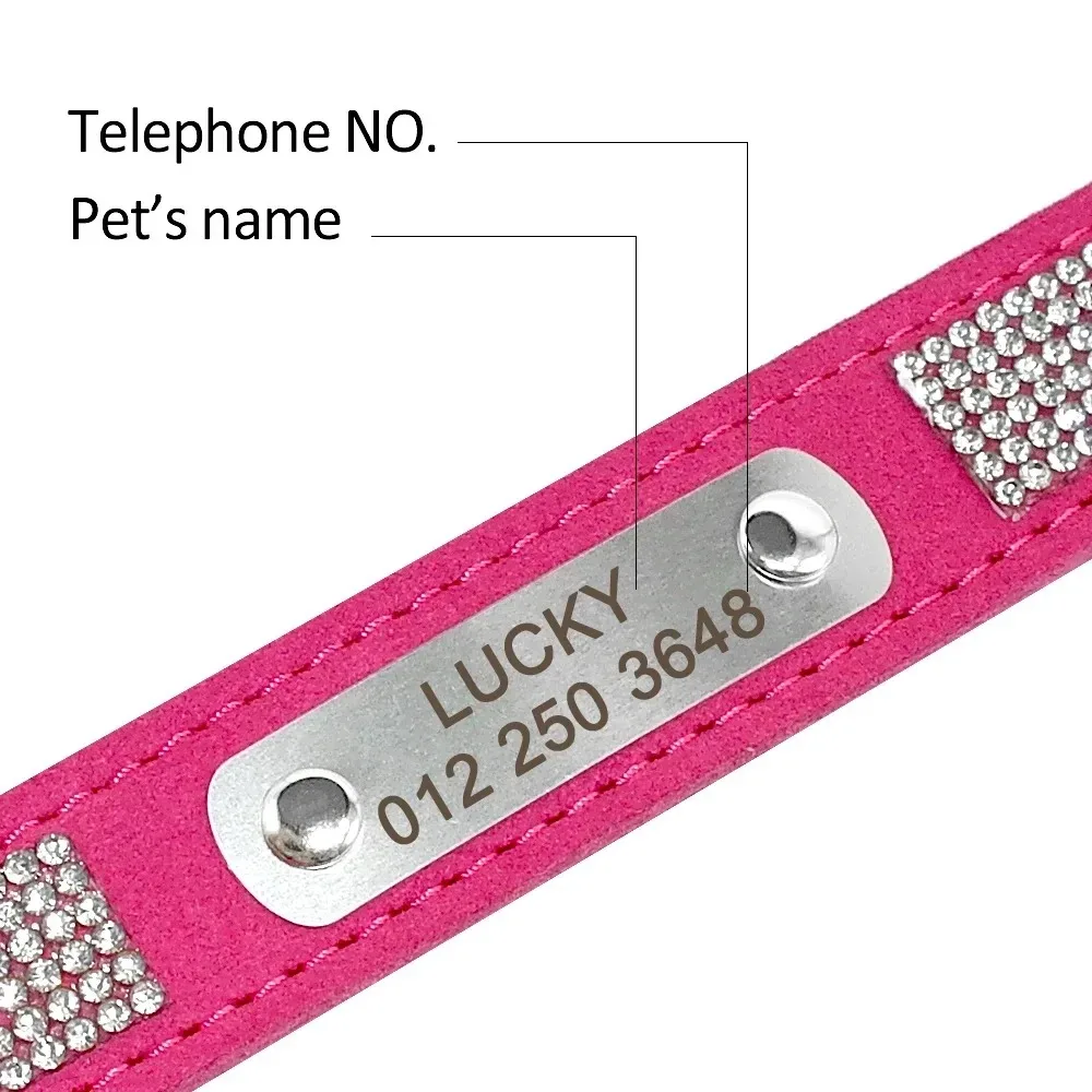 Personalized Anti-Lost Pet ID Tag - Engraved Stainless Steel with Name & Phone Number for Small to Medium Pets Collar Accessory