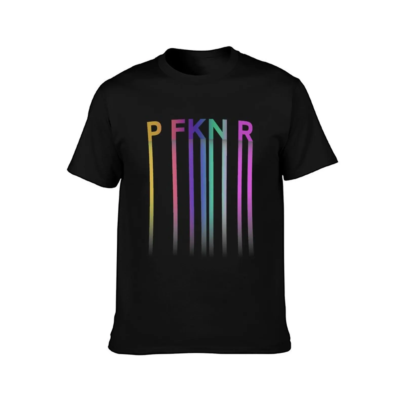 Fancy P FKN R T-Shirt Basic Plain Short Sleeve Crew Neck Tee T-Shirt