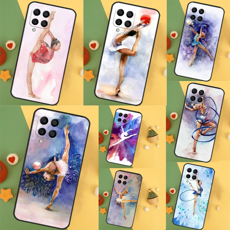  Gymnastics Oil Painting For Samsung Galaxy M33 M53 M23 M13 M11 M51 M14 M34 M54 M20 M30s M12 M32 M52 M15 M55 Case