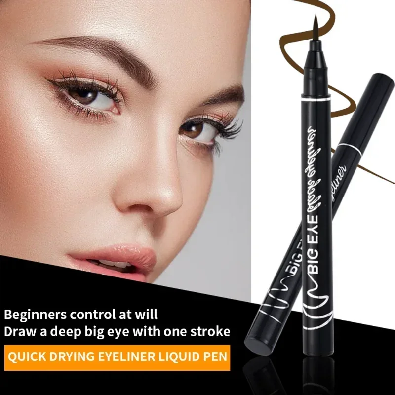 Black Brown Matte Liquid Eyeliner Pen Waterproof Long Lasting Quick Drying Smooth Easy To Color Eyeliner Pen Makeup Cosmetics