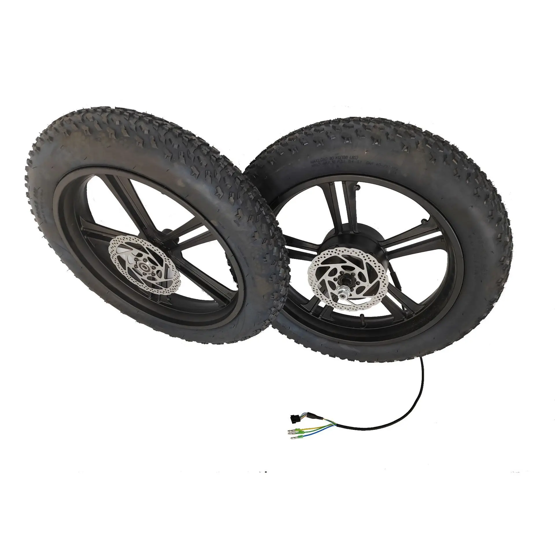 20 Inch Snow Folding Electric Bicycle Integrated Wheel Motor 750w Aluminum Alloy 20 * 4.0 Tire Gear Opening 170mm