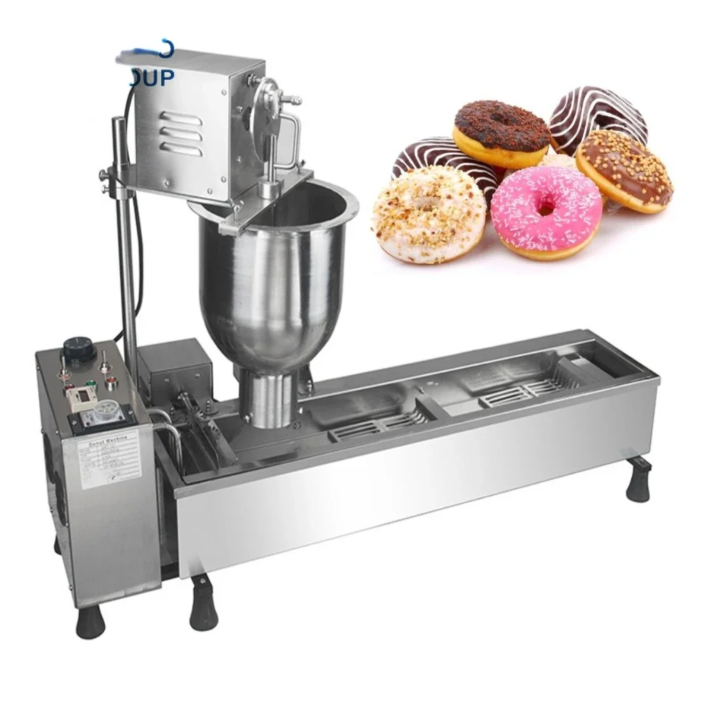 

Commercial Small electric/Gas Automatic Single Row Donut Machine with 110/220V