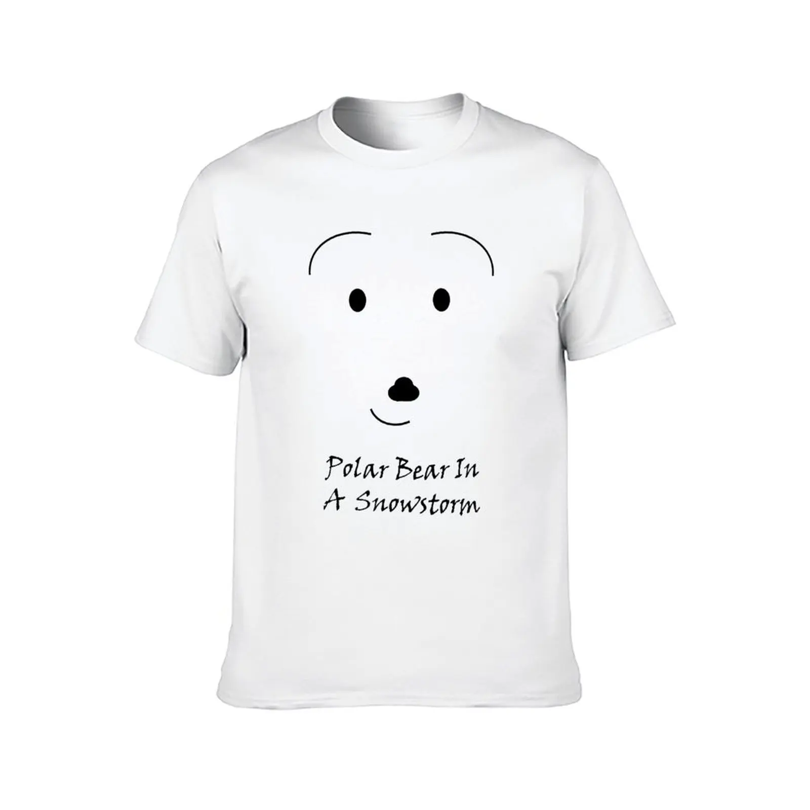 Polar Bear In A Snowstorm T-Shirt oversizeds cheap stuff Anime t-shirt blue archive tee shirts for men