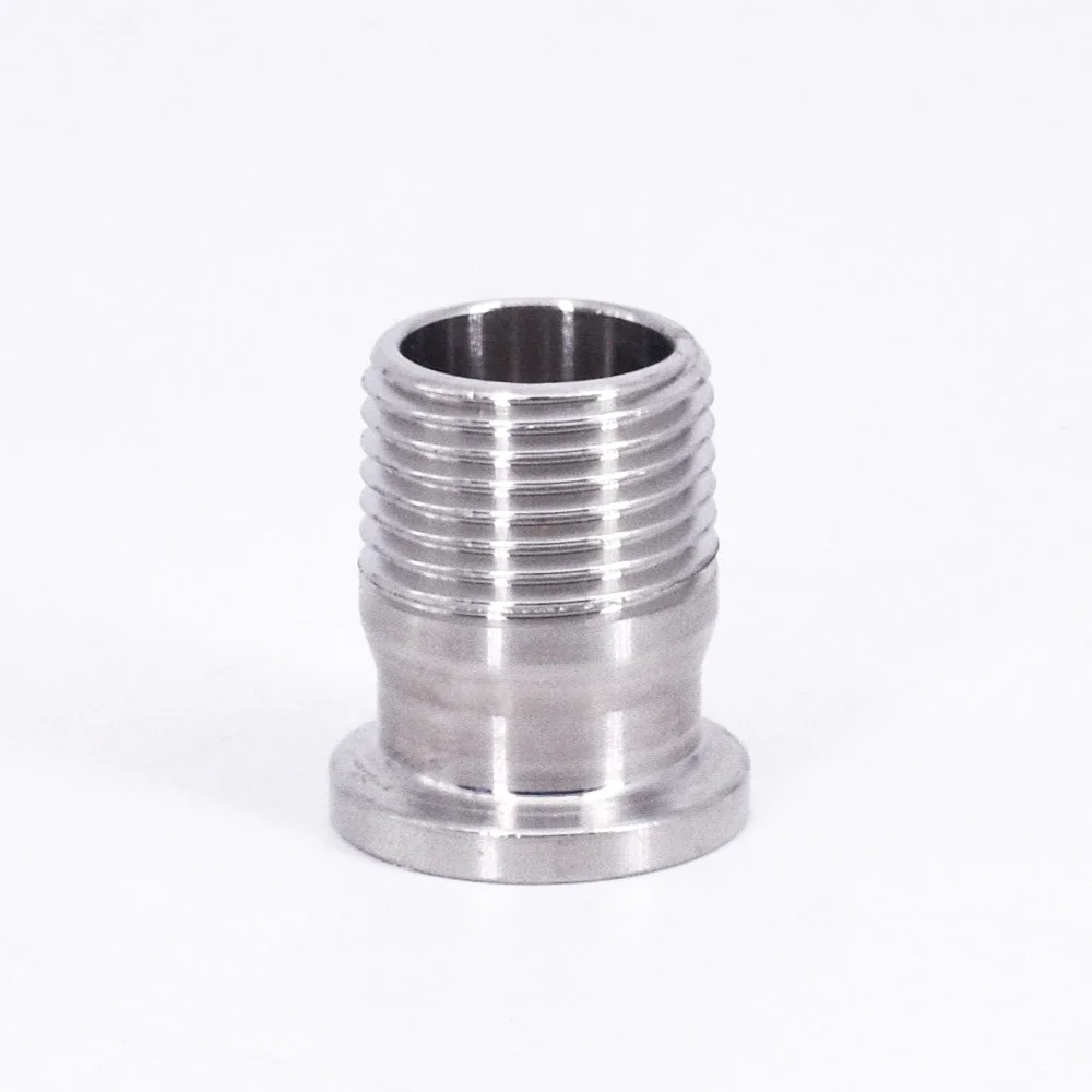 

1/2" 3/4" BSPT Male x 0.5" 0.75" Tri Clamp K25.4mm K34mm SUS 304 Stainless Steel Sanitary Coupler Fitting Homebrew Beer